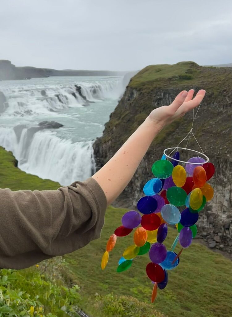 IcelandGullfossColorfulChimeArm